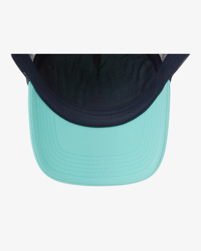 3 Boy's Podium Trucker Hat Green ABBHA00121 Billabong