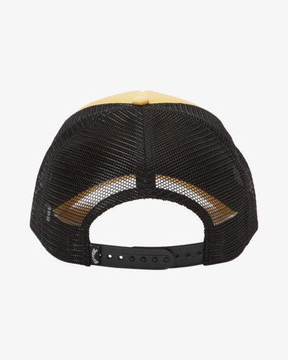3 Boy's Podium Trucker Hat Yellow ABBHA00121 Billabong