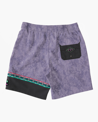 1 Boy's Burleigh Layback Boardshorts Purple ABBJV00101 Billabong