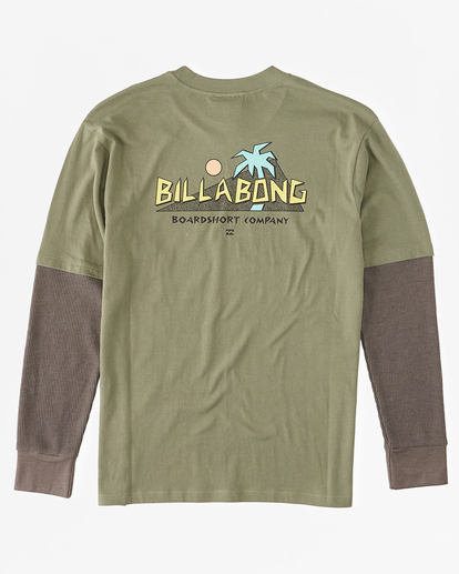 1 Boy's United Long Sleeve T-Shirt Green ABBKT00108 Billabong