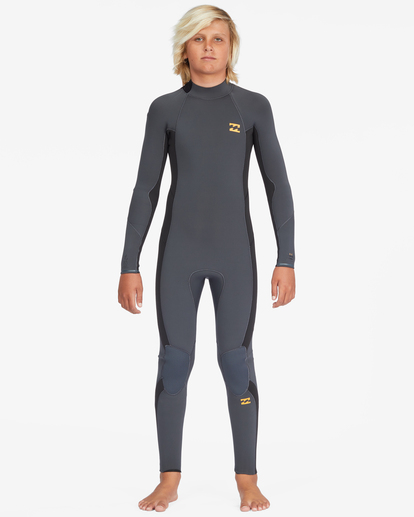 1 Boy's 3/2 Absolute Back Zip Full Wetsuit Purple ABBW100126 Billabong