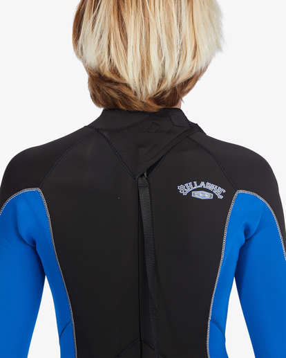 5 Boy's 3/2 Absolute Back Zip Full Wetsuit Blue ABBW100126 Billabong