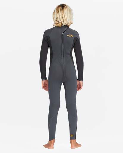 3 Boy's 4/3 Absolute Back Zip Full Wetsuit Purple ABBW100127 Billabong