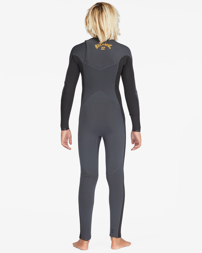 3 Boy's 3/2 Absolute Chest Zip Full Wetsuit Purple ABBW100129 Billabong