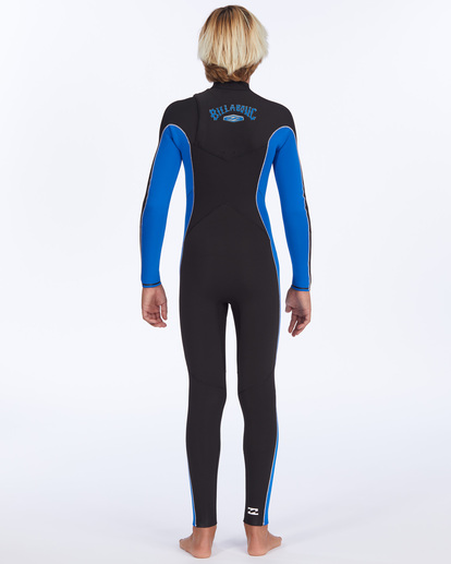 3 Boy's 3/2 Absolute Chest Zip Full Wetsuit Blue ABBW100129 Billabong