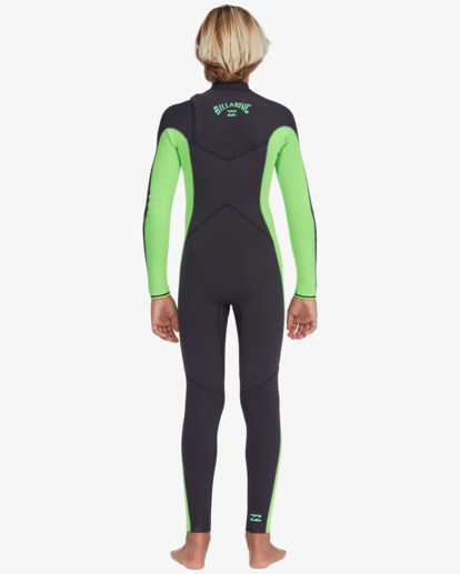 3 4/3mm Absolute Combinaison de surf zip poitrine pour Garçon 8-14 Vert ABBW100130 Billabong