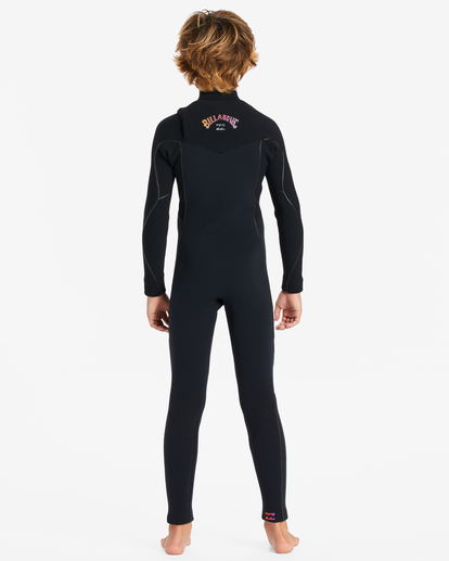 2 4/3mm Furnace Comp - Chest Zip Wetsuit for Boys 8-16 Black ABBW100133 Billabong