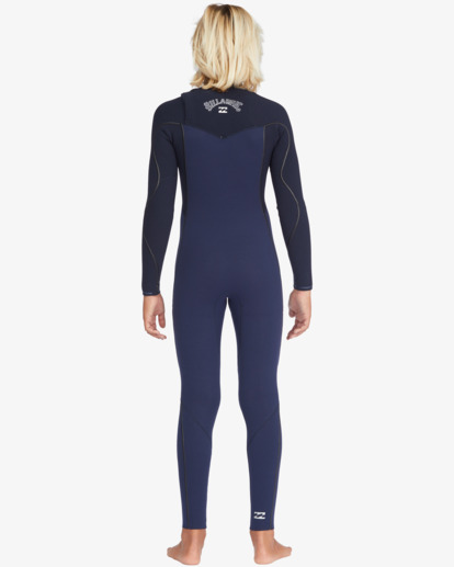 3 Boy's 4/3 Furnace Comp Chest Zip Full Wetsuit Blue ABBW100133 Billabong