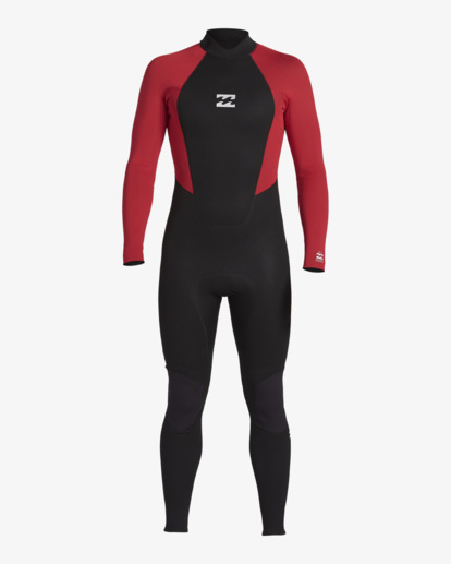 0 3/2mm Intruder - Back-Zip-Neoprenanzug für Jungen 8-16 Rot ABBW100137 Billabong