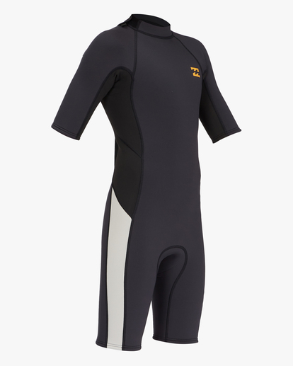 1 Boys' 2/2 Absolute Back Zip Short Sleeve Spring Suit Black ABBW500107 Billabong