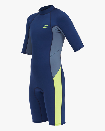 0 Boy's 2/2 Absolute Back Zip Short Sleeve Spring Suit Blue ABBW500107 Billabong