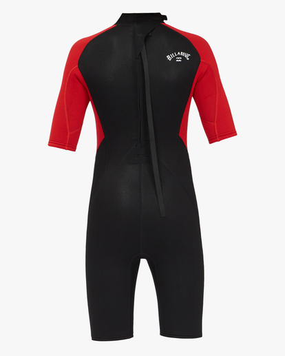 4 2/2mm Intruder - Springsuit Back Zip manches courtes pour Garçon Rouge ABBW500111 Billabong