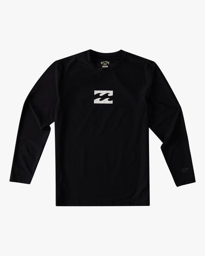 5 Boy's All Day Wave Loose Fit Long Sleeve Surf Tee Black ABBWR00105 Billabong