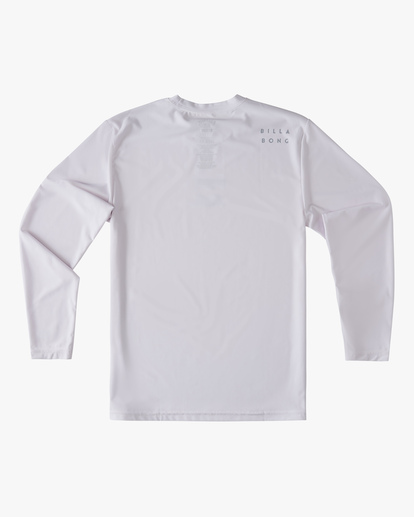 6 Boy's All Day Wave Loose Fit Long Sleeve Surf Tee White ABBWR00105 Billabong