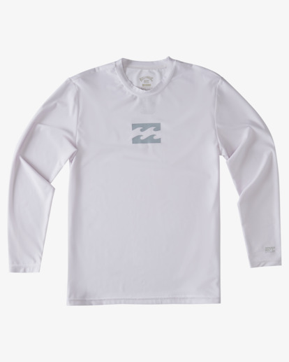 3 Boy's All Day Wave Loose Fit Long Sleeve Surf Tee White ABBWR00105 Billabong