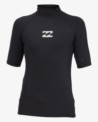 4 All Day Wave Performance Fit Rash Vest Black ABBWR00113 Billabong