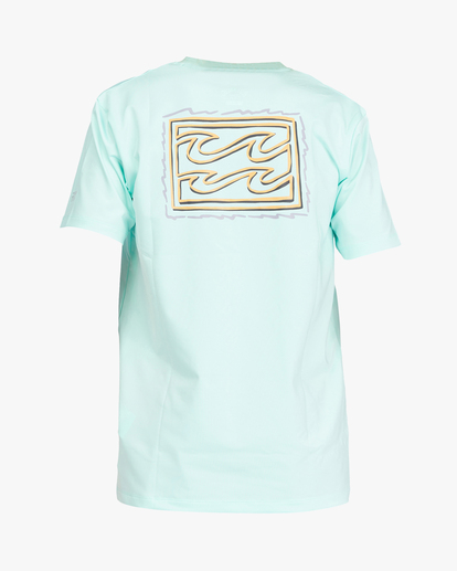 6 Boy's Crayon Wave Loose Fit Short Sleeve Surf Tee Blue ABBWR00130 Billabong