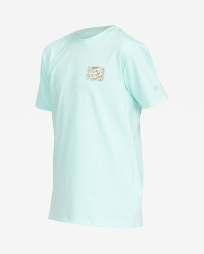 4 Boy's Crayon Wave Loose Fit Short Sleeve Surf Tee Blue ABBWR00130 Billabong