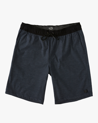 0 Boys' Crossfire Elastic Waist Shorts 16" Blue ABBWS00111 Billabong