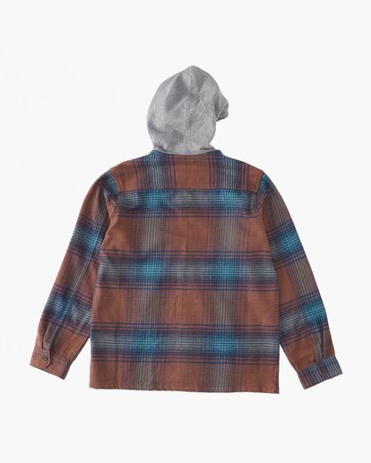 1 Baja Chemise à Casquetteuche En Flanelle Pour Garçons Vert ABBWT00123 Billabong