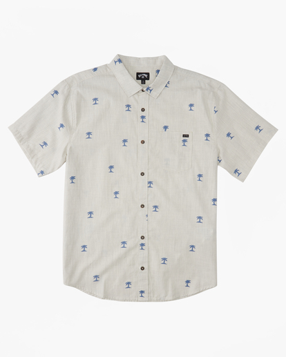 0 Boy's Sundays Mini Short Sleeve Shirt Beige ABBWT00125 Billabong