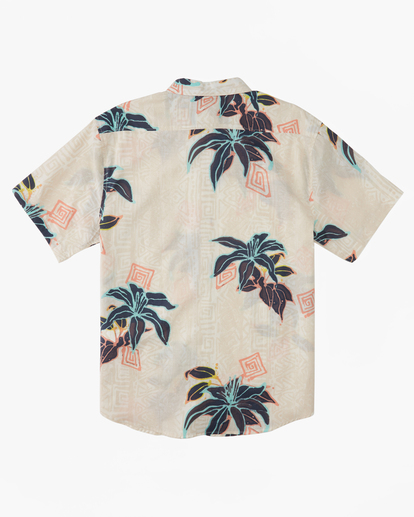 1 Boy's Sundays Short Sleeve Shirt Brown ABBWT00127 Billabong