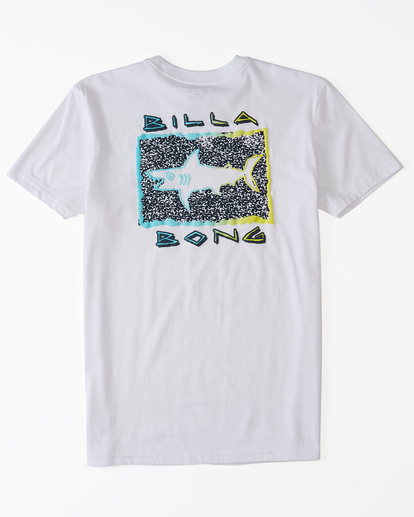 1 Boy's Sharky Short Sleeve T-Shirt White ABBZT00243 Billabong