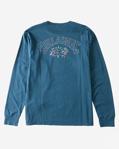0 Boys' Theme Arch Long Sleeve T-Shirt Blue ABBZT00336 Billabong
