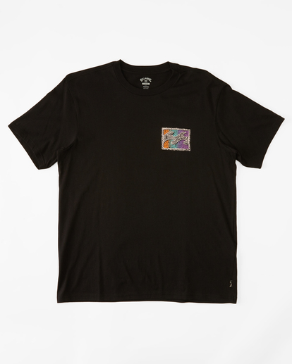 1 Boy's Crayon Wave Short Sleeve T-Shirt Black ABBZT00453 Billabong