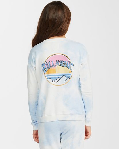 2 Girls' Making Waves Crewneck Sweatshirt Blue ABGFT00138 Billabong