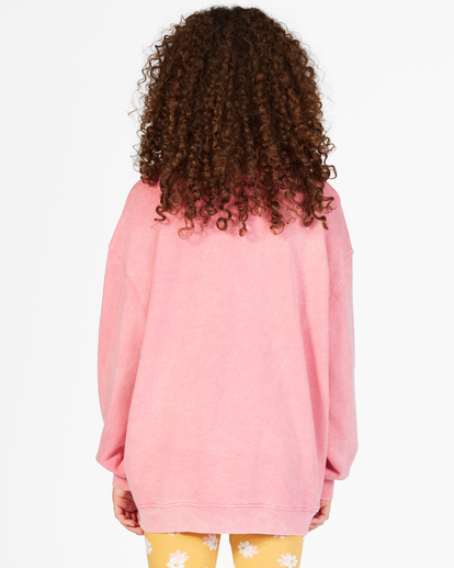 2 Girls' Making Waves Crewneck Sweatshirt Orange ABGFT00138 Billabong