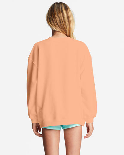 2 Girls' Making Waves Crewneck Sweatshirt Orange ABGFT00138 Billabong