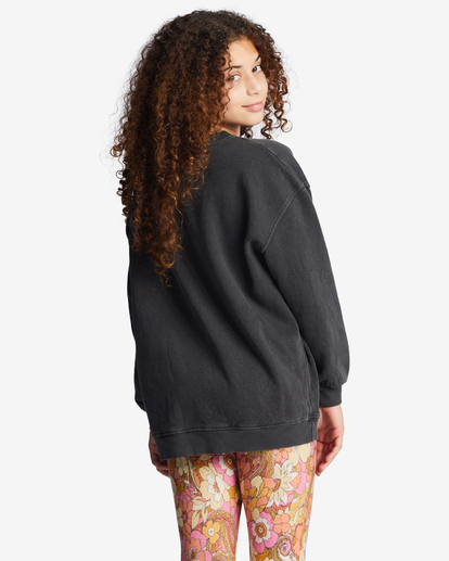 2 Girls' Making Waves Crewneck Sweatshirt Black ABGFT00144 Billabong