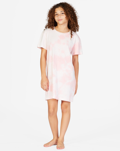 0 Girls' Keep It Beachy T-Shirt Dress Pink ABGKD00101 Billabong