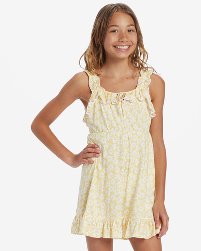 0 Girl's Isla Dress Yellow ABGKD00154 Billabong
