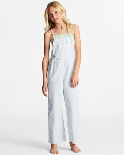 Girls on sale white overalls