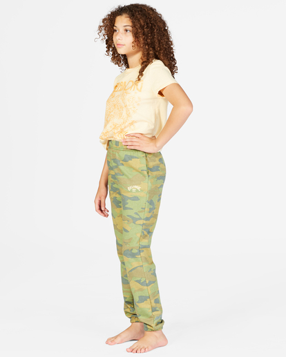 1 Girls' Making Waves High-Waist Sweatpants Green ABGNP00117 Billabong