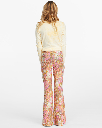 3 Girls' Tell Me Cozy High-Waisted Flare Pants Brown ABGNP00126 Billabong