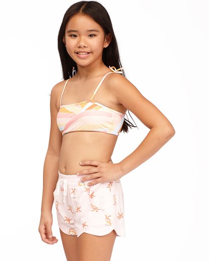 1 Mad For You Elastic Waist Shorts Pink ABGNS00103 Billabong