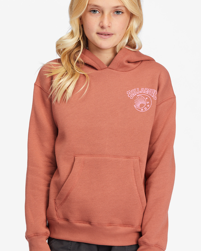 3 Girls' Kiss The Moon Graphic Hoodie Brown ABGSF00153 Billabong