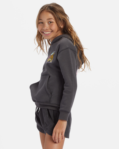 1 Girl's Throwback Waves Sweatshirt Black ABGSF00182 Billabong