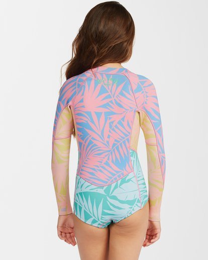 2 Girls' 1/1 Salty Dayz Spring Suit Pink ABGW400101 Billabong