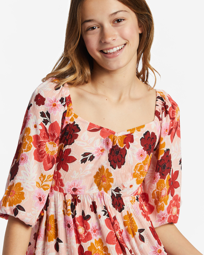 5 Girl's Swept Away Jr Dress Pink ABGWD00137 Billabong