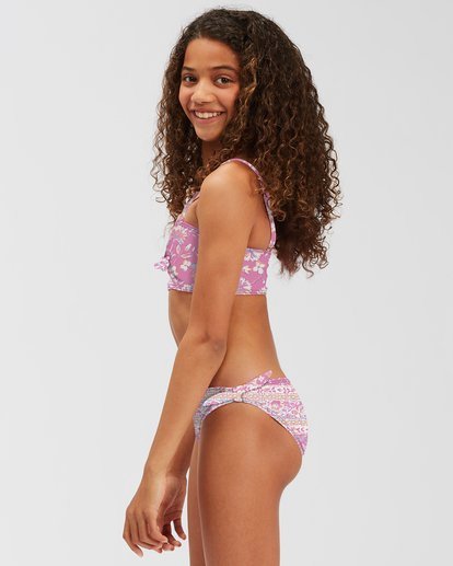 2 Girls' Day Dreamer Knot Bandeau Bikini Set  ABGX200187 Billabong