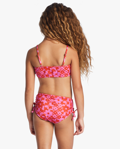 2 Girl's Love Letter Strappy Two Piece Tankini Set Red ABGX200299 Billabong