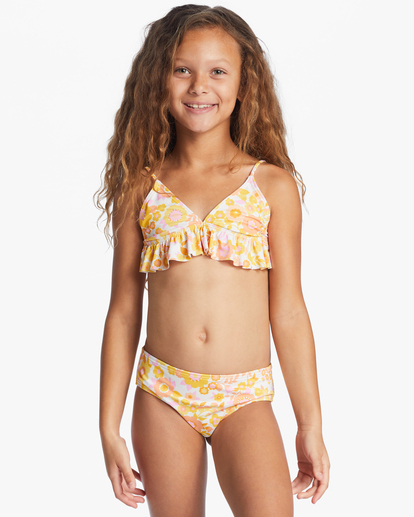 Girl's Wildflower Two Piece Ruffle Bikini Set