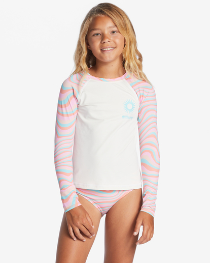 0 Sorbet Dreamz - Two Piece Long Sleeve Bikini Set for Girls 4-14 Multi-couleurs ABGX200304 Billabong