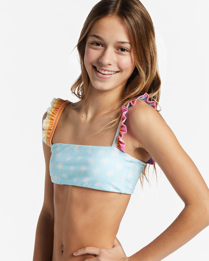 5 Girl's 4-16 On The Bright Side Tank Two-Piece Swim Set Multicolor ABGX200310 Billabong