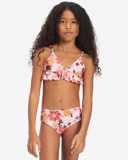0 Girl's A Dream Away Ruffle Tri Set Bikini Set Multicolor ABGX200333 Billabong