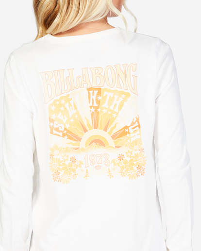 3 Girls' Rise Up Long Sleeve T-Shirt White ABGZT00293 Billabong
